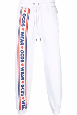 GCDS Logo-print detail track pants