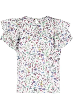Tommy Hilfiger Floral-print cotton-blend blouse