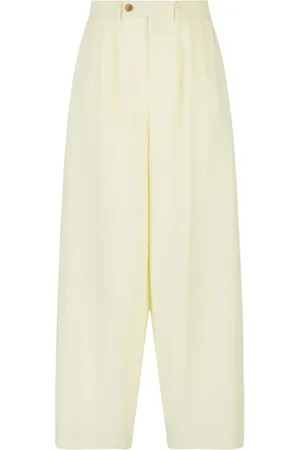 GCDS High-waist wide-leg trousers