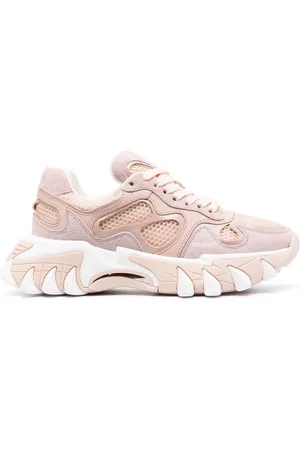 Balmain Multi-panel lace-up sneakers