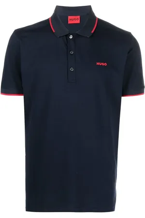 HUGO BOSS Chest logo-print detail polo shirt
