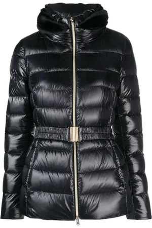 HERNO Claudia belted puffer jacket