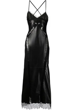 Roberto Cavalli Lace-trim midi dress