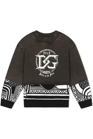 Dolce & Gabbana Patchwork logo-print sweatshirt