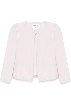 CHANEL 2009 collarless single-breasted jacket