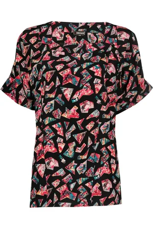 Fendi 1980s geometric print short-sleeved top