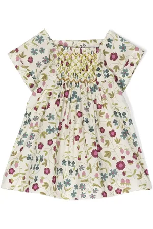 BONPOINT Pais floral-print smock dress