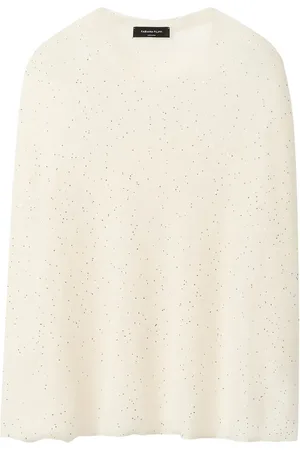 Fabiana Filippi Mini-sequin embellished knitted top