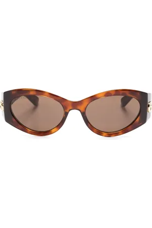 Gucci Double G oval-frame sunglasses