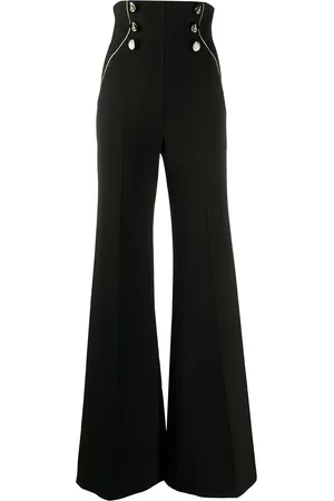 Elisabetta Franchi Stripe detail flared trousers