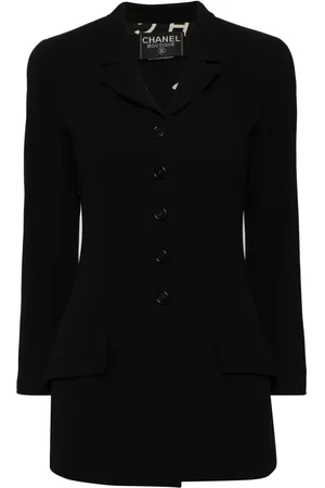 CHANEL 1990-2000s single-breasted wool blazer