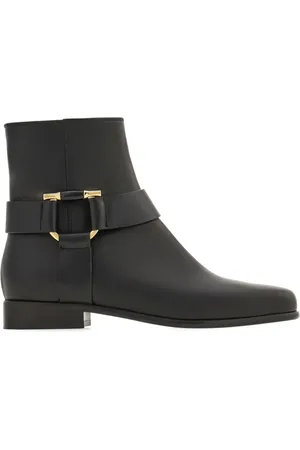 Salvatore Ferragamo Gancini biker boots