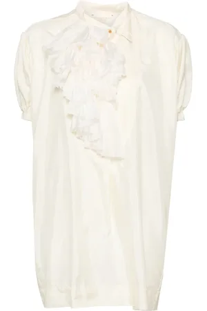 Shanshan Ruan Short puff sleeves blouses