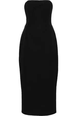 MAGDA BUTRYM Bustier strapless midi dress