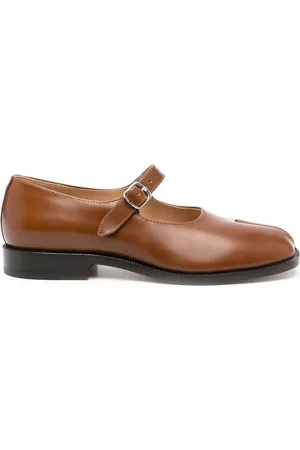 Maison Margiela Tabi Mary Jane leather pumps