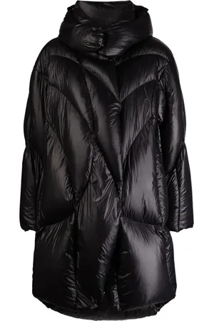 JNBY Quilted hooded midi coat