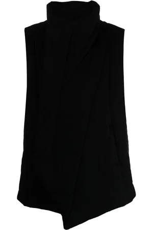 JULIUS Asymmetric long-sleeve vest