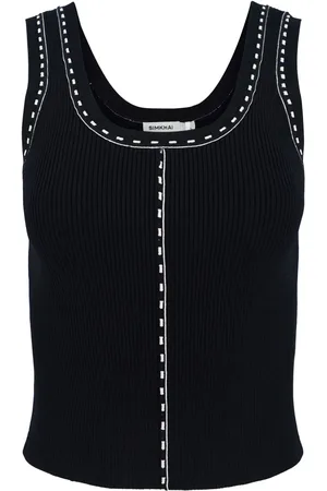 Simkhai Nailah stitch-detail knitted top