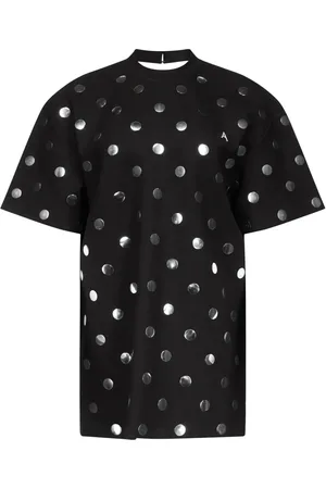 AREA Polka-dot T-shirt dresses