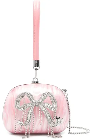 Self-Portrait Pearl clutch bag