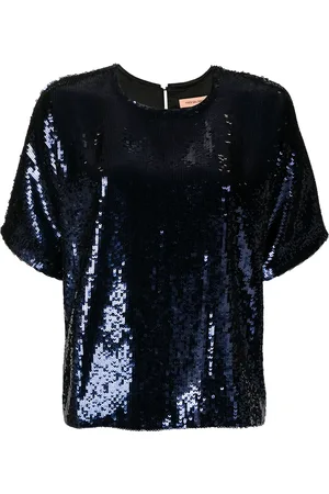 YVES SALOMON Sequin embellished T-shirt