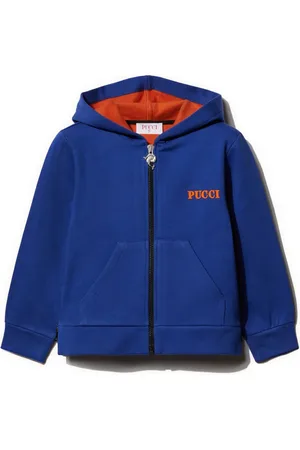 PUCCI Junior Logo-print cotton hoodie