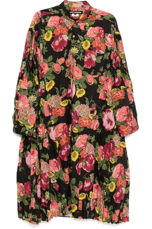 JUNYA WATANABE Floral-print pleated dress