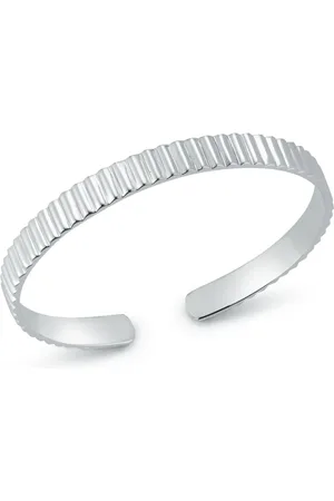 Mateo Sterling Ridge cuff bracelet
