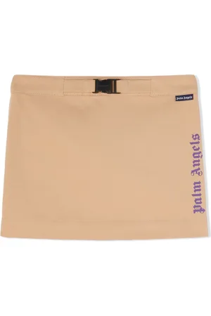 Palm Angels Logo-print cotton skirt