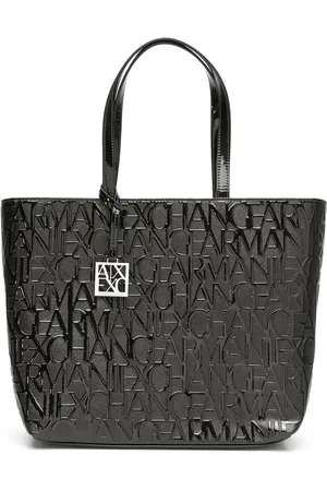 Armani Exchange Monogram logo-print tote bag