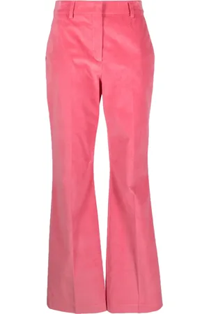 Paul Smith Velvet high-waisted straight trousers