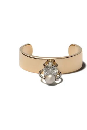 DELFINA DELETTREZ 18kt yellow and white Two in One diamond earcuff