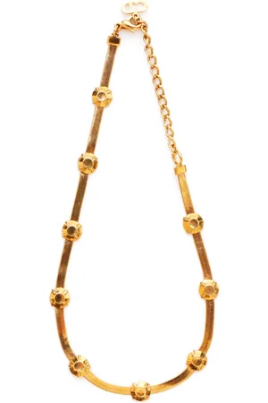 Dior Plated snake-chain necklace