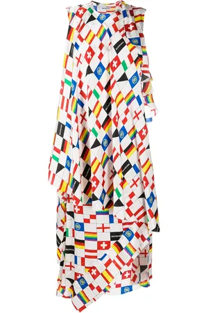 Balenciaga Printed silk dress