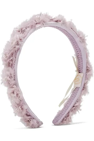 Maison Ava Floral-appliqué beaded headband