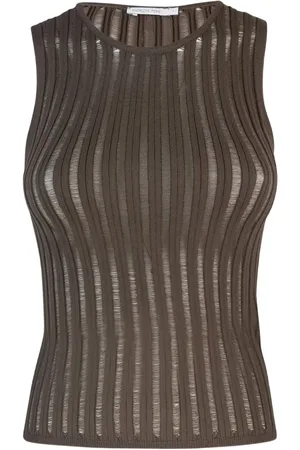 Patrizia Pepe Ribbed sleeveless top