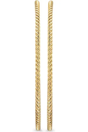 David Yurman 18K yellow Cablespira® hoop earrings