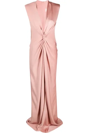 Max Mara Twist-front V-neck maxi dress