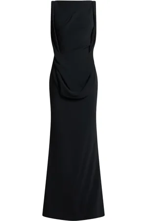 TALBOT RUNHOF Draped sleeveless dress