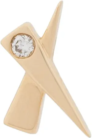 Daou 18kt yellow Kiss diamond earring