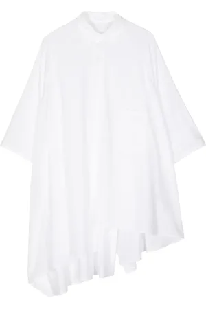 YOHJI YAMAMOTO Asymmetric short-sleeve shirt