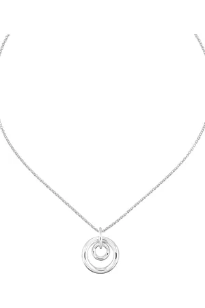 Christofle Small Idole double-ring pendant necklace