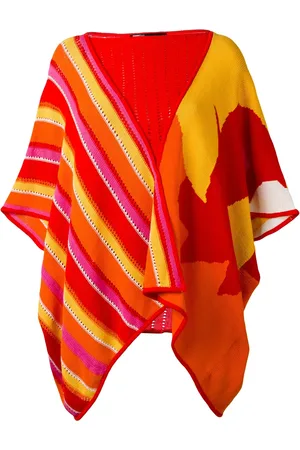 KANSAI YAMAMOTO 1980s striped patterned poncho
