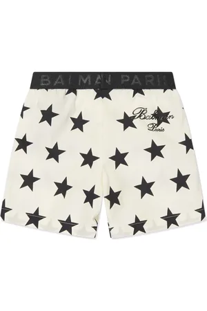 Balmain Printed cotton shorts