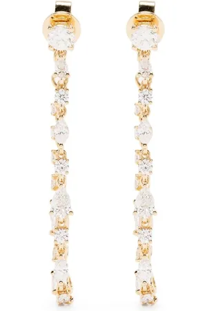 Anita 18kt yellow diamond loop earrings