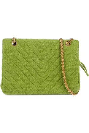 CHANEL 1994-1996 chevron-quilted tweed tote bag