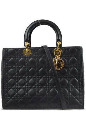 Dior 2001 Cannage Lady Dior two-way handbag