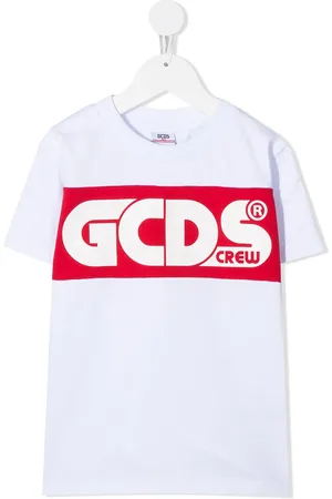 GCDS Short-sleeved logo print T-shirt