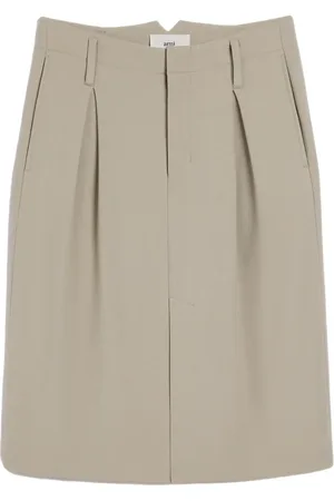 Ami Pleated tailored skirt