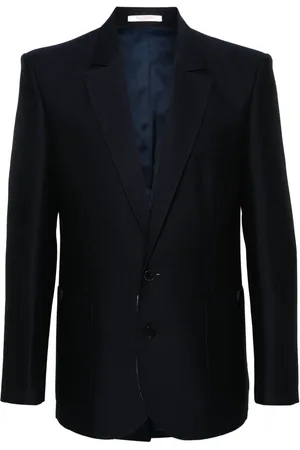 VALENTINO GARAVANI Appliqu??-logo single-breasted blazer